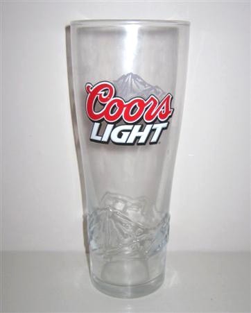 beer glass from the Coor's brewery in U.S.A. with the inscription 'Coors Light'