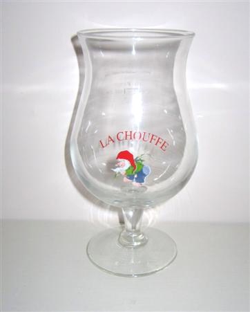 beer glass from the d'Achouffe brewery in Belgium with the inscription 'La Chouffe'