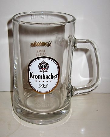 beer glass from the Krombacher brewery in Germany with the inscription 'Krombacher Pils'