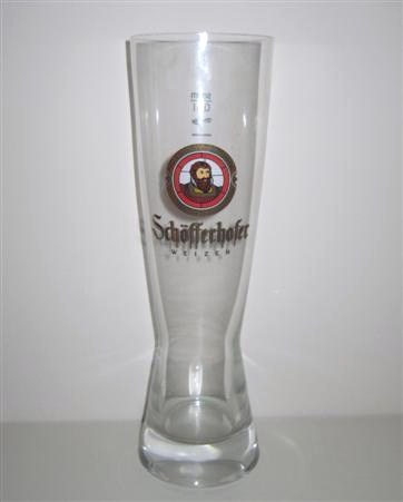 beer glass from the Schfferhofer brewery in Germany with the inscription 'Schofferhofer Weizen'