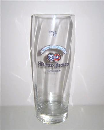 beer glass from the Hacker-Pschorr brewery in Germany with the inscription 'Hammel Der Bayern Hacker Pschorr Munchen'