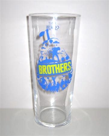 beer glass from the Brothers brewery in England with the inscription 'Brothers'