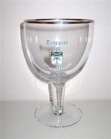 beer glass from the Westvleteren brewery in Belgium with the inscription 'Trappist Westvleteren'