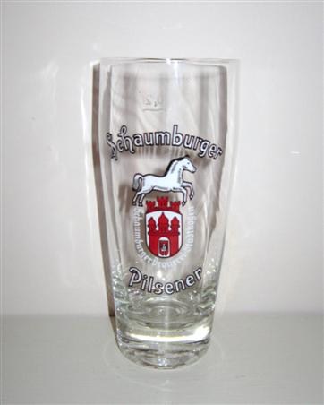 beer glass from the Schaumburger  brewery in Germany with the inscription 'Schaumburger Pilsener'