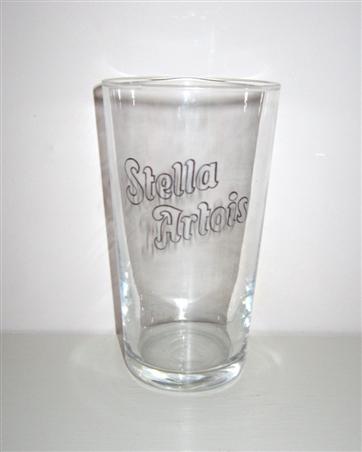 beer glass from the Stella Artois brewery in Belgium with the inscription 'Stella Artois'