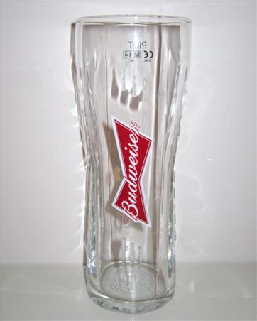 beer glass from the Anheuser Busch brewery in U.S.A. with the inscription 'Budweiser'