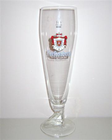 beer glass from the Furstlich Furstenbergische brewery in Germany with the inscription 'Furstenberg'