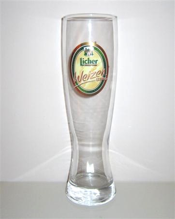 beer glass from the Licher  brewery in Germany with the inscription 'Licher Weizen'