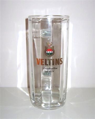 beer glass from the Veltins  brewery in Germany with the inscription 'Veltins Brautradition Seit 1824'