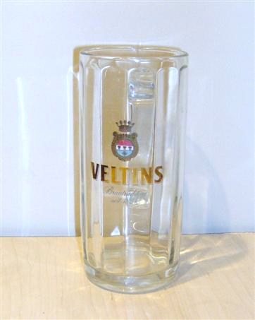 beer glass from the Veltins  brewery in Germany with the inscription 'Veltins Seit 1824'