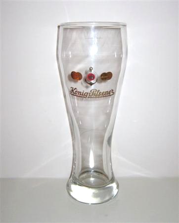 beer glass from the Konig  brewery in Germany with the inscription 'Konig Pilsener'