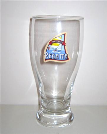 beer glass from the Adnams brewery in England with the inscription 'Adnams Regatta ABV 4.3%'