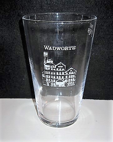 beer glass from the Wadworth brewery in England with the inscription 'Wadworth'