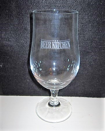 beer glass from the Wadworth brewery in England with the inscription 'The Beer kitchen'