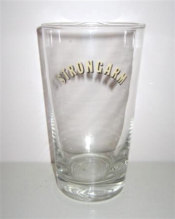 beer glass from the Camerons brewery in England with the inscription 'Strongarm'