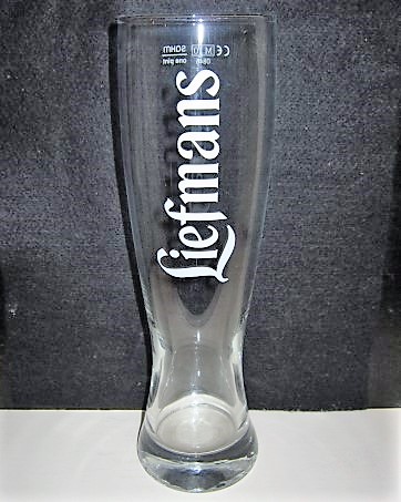 beer glass from the Liefmans brewery in Belgium with the inscription 'Liefmans'