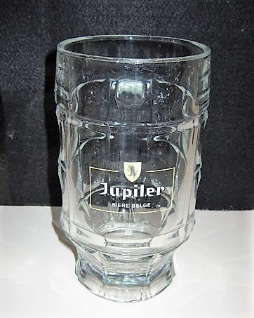 beer glass from the Piedboeuf brewery in Belgium with the inscription 'Jupiler Biere Belge'