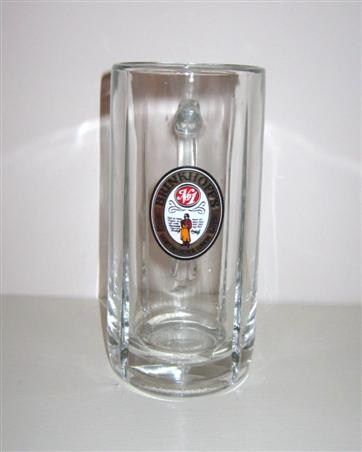 beer glass from the Brinkhoff's brewery in Germany with the inscription 'Brinkhoff's No1 Dortmunder Union '