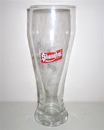 beer glass from the Shanahai brewery in China with the inscription 'Shanahai'