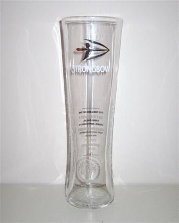 beer glass from the Bulmers brewery in England with the inscription 'Strongbow. Made In Herefordishire'