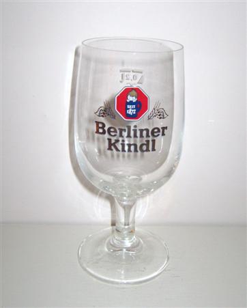 beer glass from the Berliner Kindl  brewery in Germany with the inscription 'Seit 1872 Berliner Kindl'