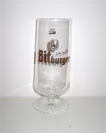 beer glass from the Bitburger brewery in Germany with the inscription 'Bitburger'