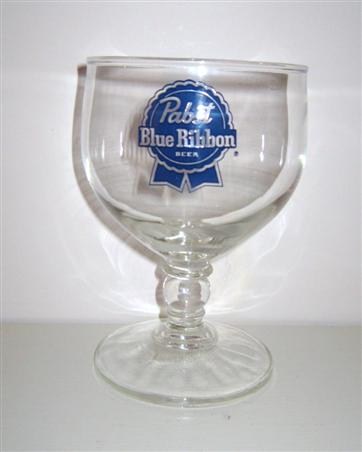 beer glass from the Pabst Brewing Company brewery in U.S.A. with the inscription 'Pabst Blue Ribbon'