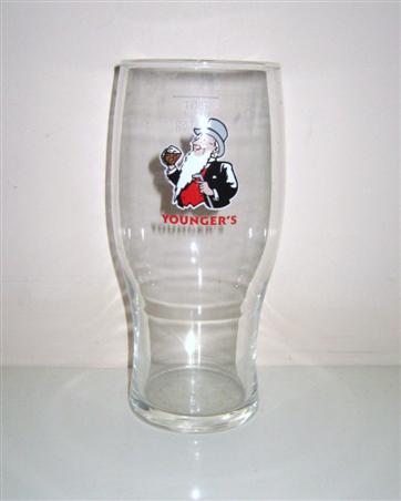 beer glass from the Caledonian  brewery in Scotland with the inscription 'Younger's'