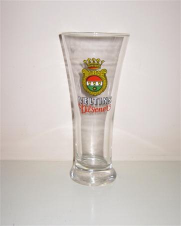 beer glass from the Veltins  brewery in Germany with the inscription 'Veltins Pilsener'