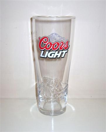 beer glass from the Coor's brewery in U.S.A. with the inscription 'Coors Light'