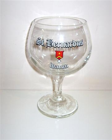 beer glass from the St. Bernardus  brewery in Belgium with the inscription 'St Bernardus Watou'