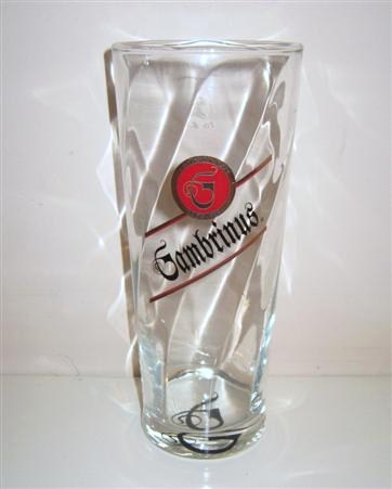 beer glass from the Plzensky Prazdroj brewery in Czech Republic with the inscription 'Gambrinus'