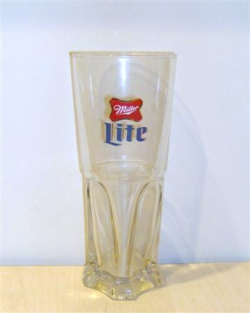 beer glass from the Miller brewery in U.S.A. with the inscription 'Miller Lite'