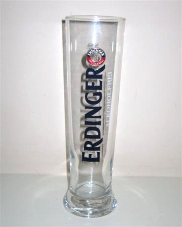 beer glass from the Erdinger  brewery in Germany with the inscription 'An Exchange With Ron Carter'