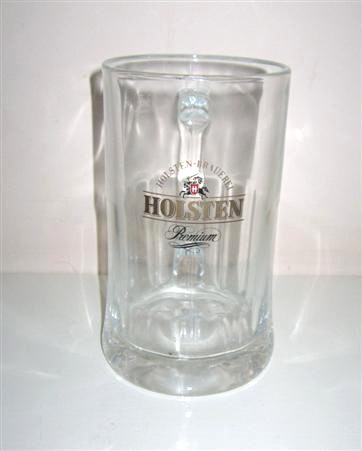 beer glass from the Holsten brewery in Germany with the inscription 'Holsten, Holstern Brauerei Premium'