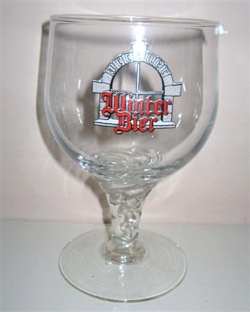 beer glass from the Arcense  brewery in Netherlands with the inscription 'Winter Bier. Arcener '