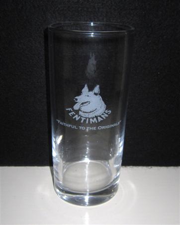 beer glass from the Fentimans brewery in England with the inscription 'Fentimans. Faithful To The Originals'
