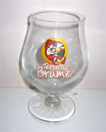 beer glass from the Silviacus brewery in France with the inscription 'Terre De Brume'