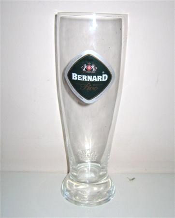 beer glass from the Bernard brewery in Czech Republic with the inscription 'Bernard Tivo. Original  Czech Lager'