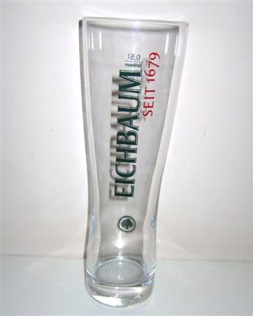 beer glass from the Eichbaum brewery in Germany with the inscription 'Eichbaum Seit 1679'