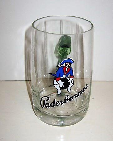 beer glass from the Paderborner brewery in Germany with the inscription 'Paderborner'
