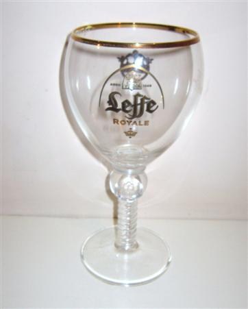 beer glass from the Leffe brewery in Belgium with the inscription 'Leffe Royal'