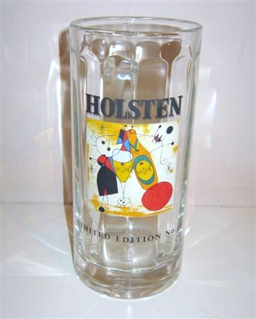 beer glass from the Holsten brewery in Germany with the inscription 'Holsten. Limited Edition No 1'