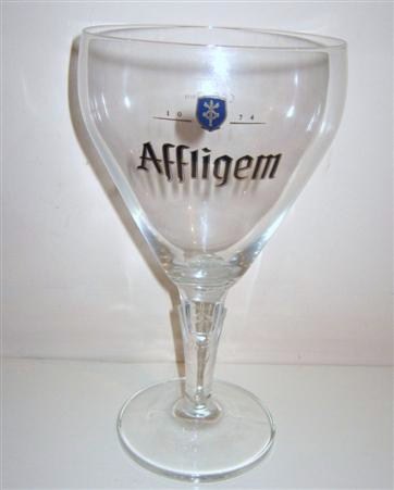 beer glass from the Affligem brewery in Belgium with the inscription '1074 Affligem'