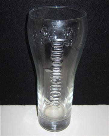 beer glass from the Kronenbourg brewery in France with the inscription 'Kronenbourg'