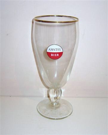 beer glass from the Amstel brewery in Netherlands with the inscription 'Amstel Bier'
