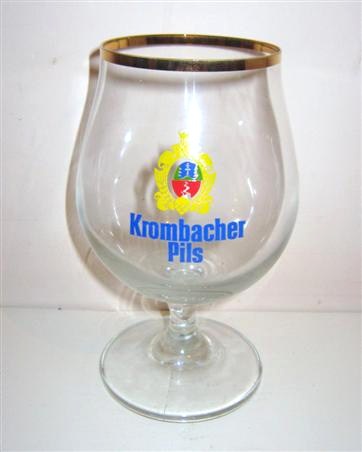 beer glass from the Krombacher brewery in Germany with the inscription 'Krombacher Pils '