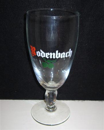 beer glass from the Rodenbach brewery in Belgium with the inscription 'Rodenbach'