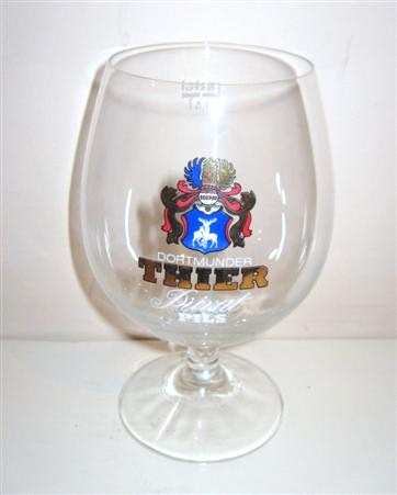beer glass from the Dortmunder Actien brewery in Germany with the inscription 'Dortmunder Thier Pils'