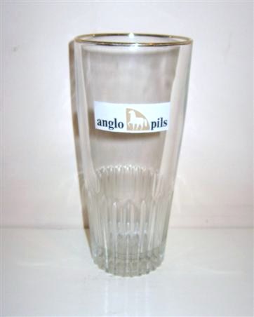 beer glass from the Anglo Belge brewery in Belgium with the inscription 'Anglo Pils'